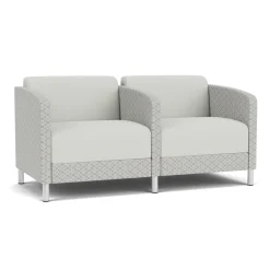 Social Two Seater with Center Arm in Premium Upholstery