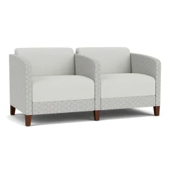 Social Two Seater with Center Arm in Premium Upholstery