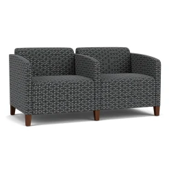 Social Two Seater with Center Arm in Premium Upholstery