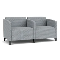 Social Two Seater with Center Arm in Premium Upholstery