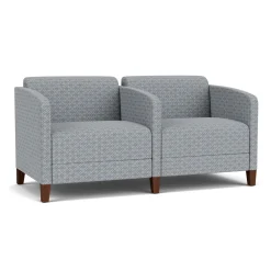 Social Two Seater with Center Arm in Premium Upholstery