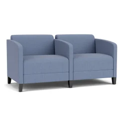 Social Two Seater with Center Arm in Premium Upholstery