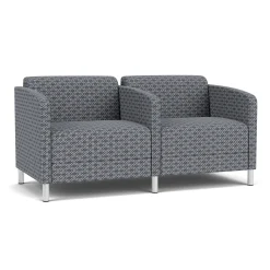 Social Two Seater with Center Arm in Premium Upholstery