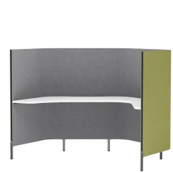 Softpod 5 Divider Wraparound Workstation w/ Right Return - 65"Wx72"D