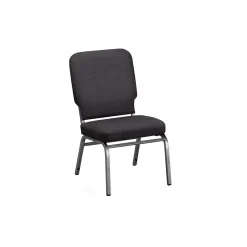 Solid Upholstery Armless Big & Tall Wingback Stack Chair
