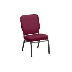 Solid Upholstery Armless Big & Tall Wingback Stack Chair