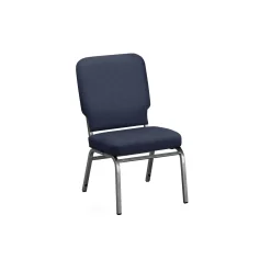 Solid Upholstery Armless Big & Tall Wingback Stack Chair