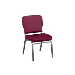 Solid Upholstery Armless Wingback Stack Chair