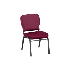 Solid Upholstery Armless Wingback Stack Chair