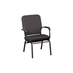 Solid Upholstery Big and Tall Wingback Stack Chair