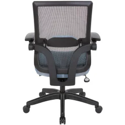 Space 867 Series Black Mesh Back Flip Armchair