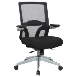 Space 867 Series Black Mesh Back Flip Armchair