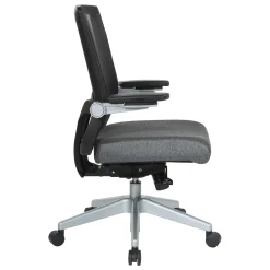 Space 867 Series Black Mesh Back Flip Armchair