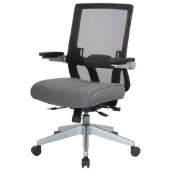 Space 867 Series Black Mesh Back Flip Armchair