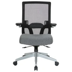 Space 867 Series Black Mesh Back Flip Armchair