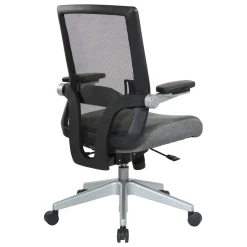 Space 867 Series Black Mesh Back Flip Armchair