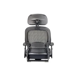 Space 27 Series Mesh Back Space Office Chair with Leather Seat and Headrest