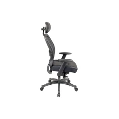 Space 27 Series Mesh Back Space Office Chair with Leather Seat and Headrest