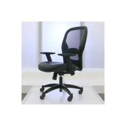 Space Bonded Leather Seat Mesh Back Task Chair