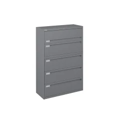 Spectrum Five Drawer Lateral File with Counterweight - 42"W