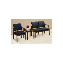 Spencer Two Seater with Center Arm in Print Fabric or Vinyl