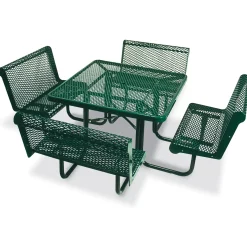 Square Open Diamond Pattern Outdoor Table - 46"