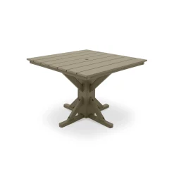 Square Unframed Dining-Height Table - 44"D