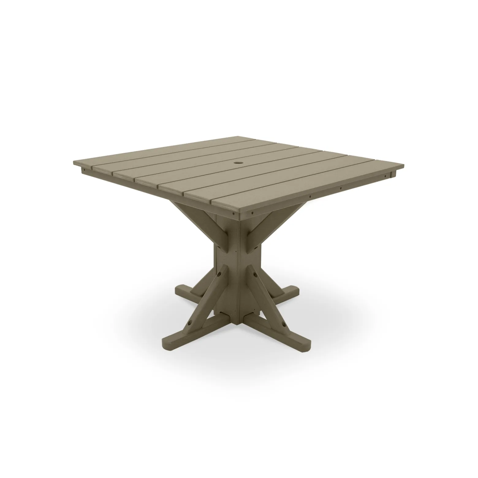 Square Unframed Dining-Height Table - 44"D