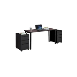 Stahl Table Desk with Mobile Pedestals