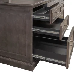 Statesman Credenza Desk with Keyboard Tray 68