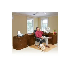 Statesman L-Shaped Executive Desk with Left Return and Lateral File Set