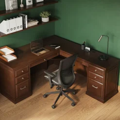 Statesman L-Shaped Executive Desk with Right Return - 69