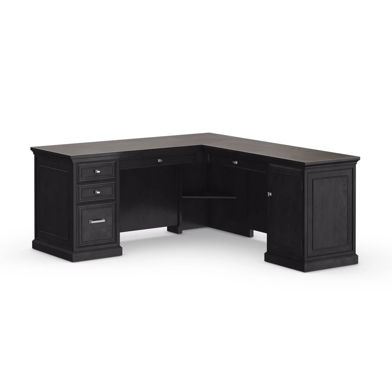Statesman L-Shaped Executive Desk with Right Return - 65"W x 72"D