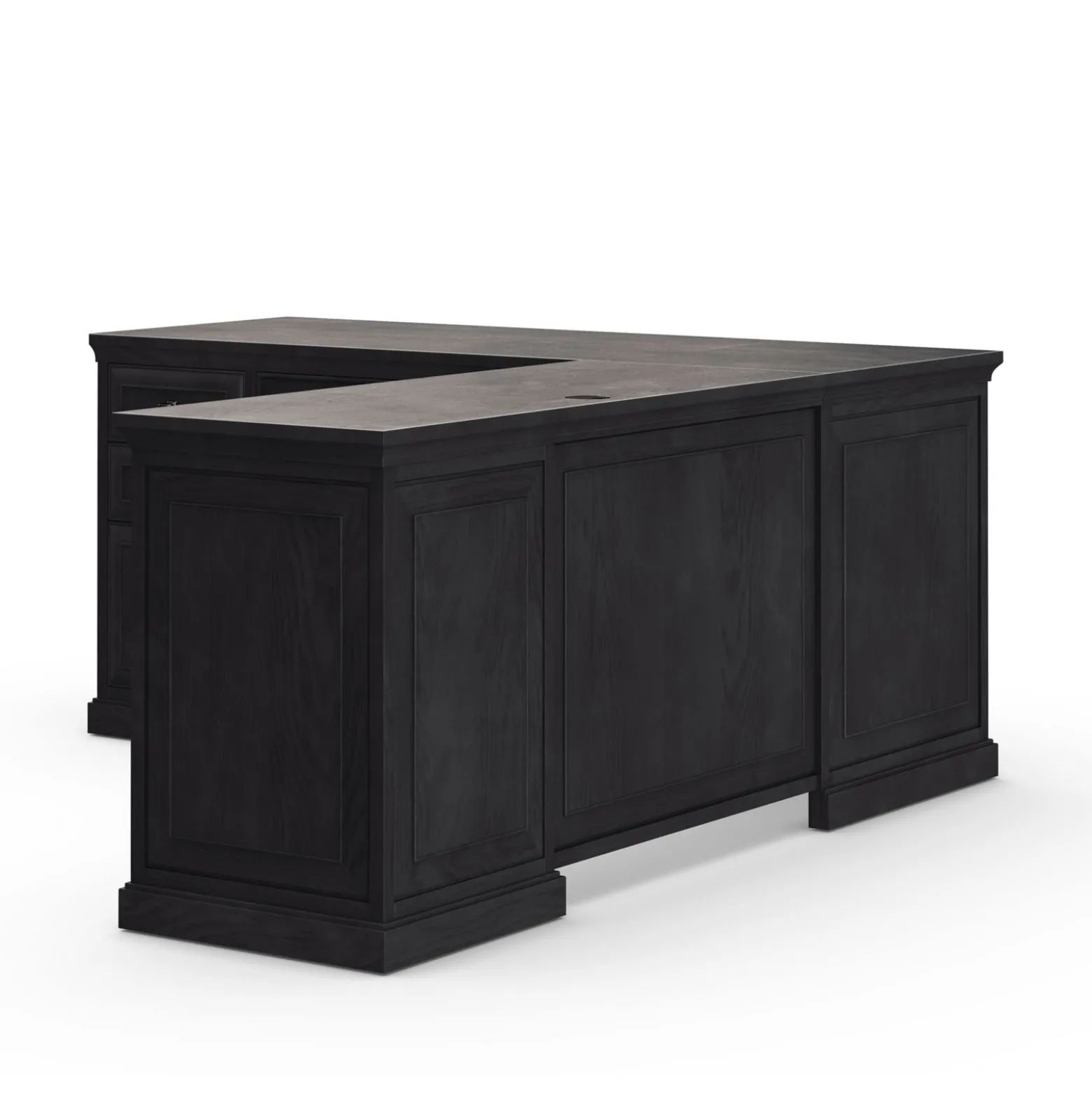 Statesman L-Shaped Executive Desk with Right Return - 65"W x 72"D