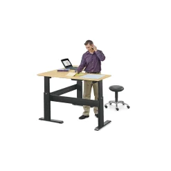 Stature Adjustable Height Corner L-Desk - 60
