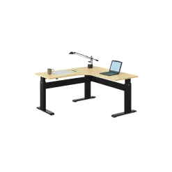 Stature Adjustable Height Corner L-Desk - 60