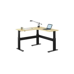 Stature Adjustable Height Corner L-Desk - 60