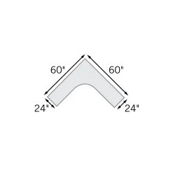 Stature Adjustable Height Corner L-Desk - 60