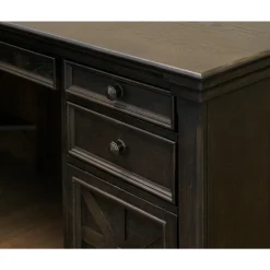 Stockton Pedestal L-Shaped Desk - 66