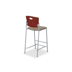 Strata Wood Back Bar Stool
