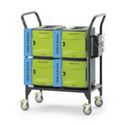 Tech Tub2 Cart with Four 6 Device Tubs