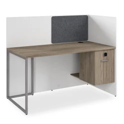 Tetrised Workstation with Full Back Panel - 60"W