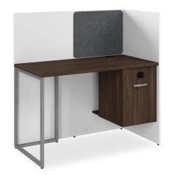 Tetrised Workstation with Full Back Panel - 48"W