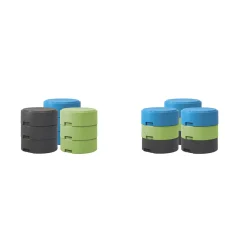Three Section Stool with Three Rocker Bases