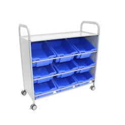 Tilted Cart with 9 Trays - 6