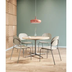 Tioga Armless Guest Chair with Laminate Seat and Back - 2/carton
