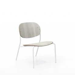 Tioga Armless Lounge Chair with Laminate Seat & Back