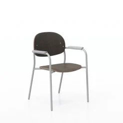 Tioga Guest Chair with Arms - Laminate Seat and Back