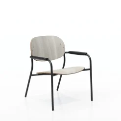 Tioga Lounge Chair with Arms - Laminate Seat & Back