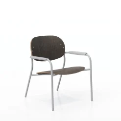 Tioga Lounge Chair with Arms - Laminate Seat & Back